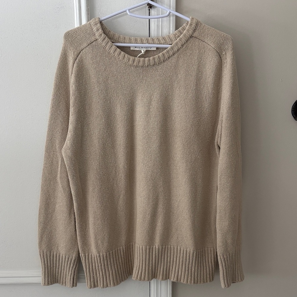 Workshop Republic Clothing Sand Crew Neck Sweater